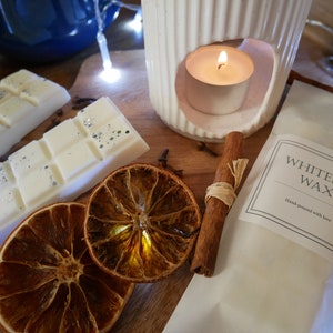 Winter inspired by The White Company Highly Fragranced, long lasting Luxury soy wax melt snap bar with Biodegradable glitter image 3