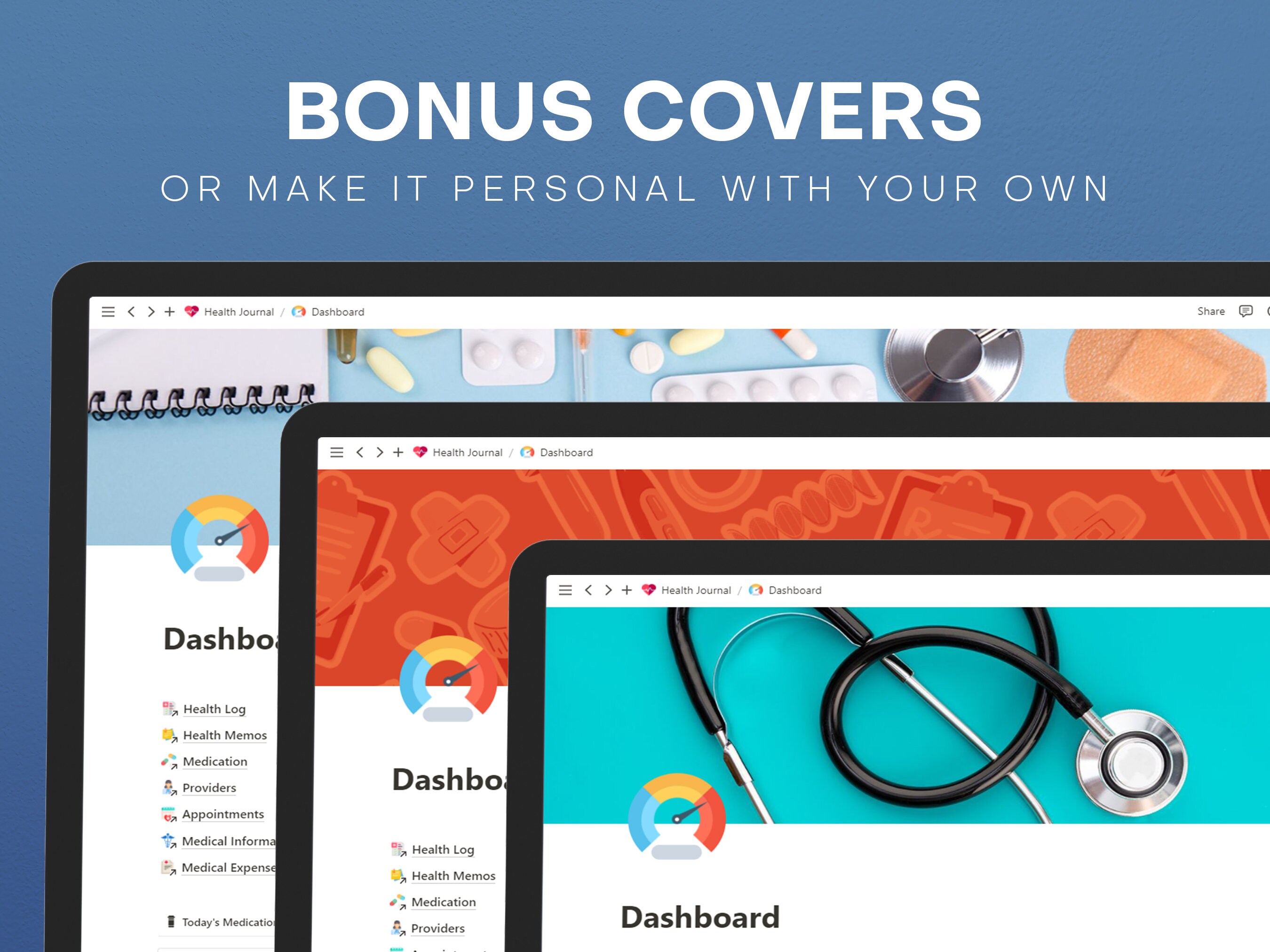 Health Journal Notion Template for Digital Organization - Etsy