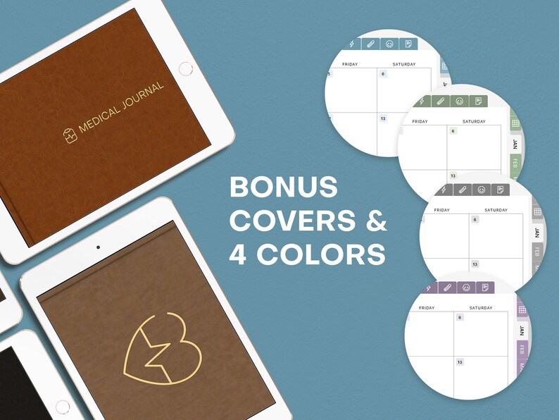 2024 Digital Medical Calendar Tracker Chronic Illness Etsy