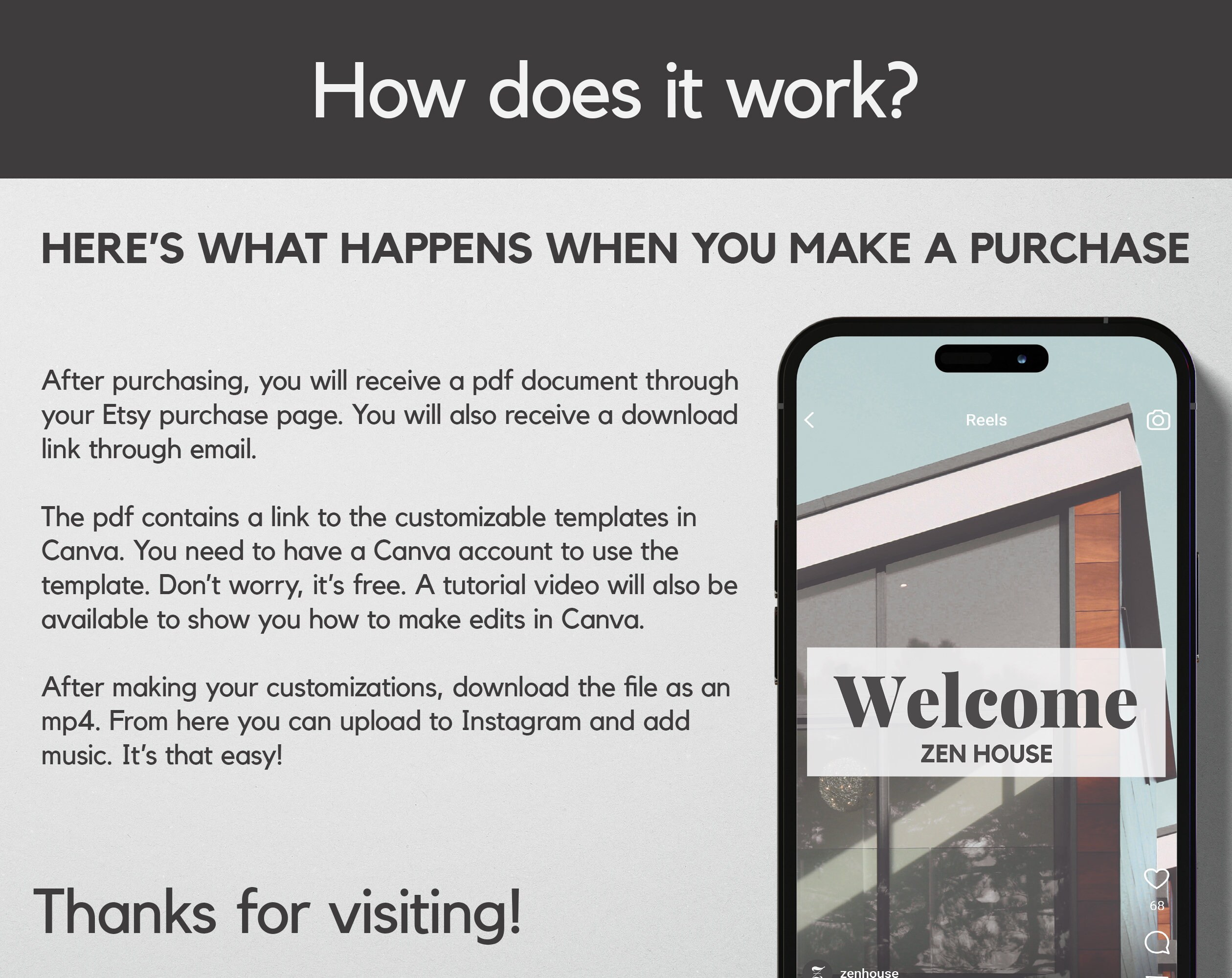 Airbnb Instagram Reels Template Made in Canva - Etsy