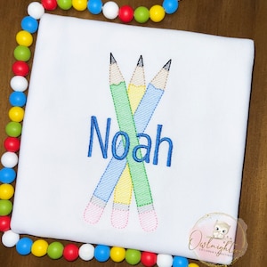 Boys Back To School Personalized T-Shirt/Back to School Monogrammed Shirt/Boys Kindergarten Shirt/School Supplies Shirt/First day of School