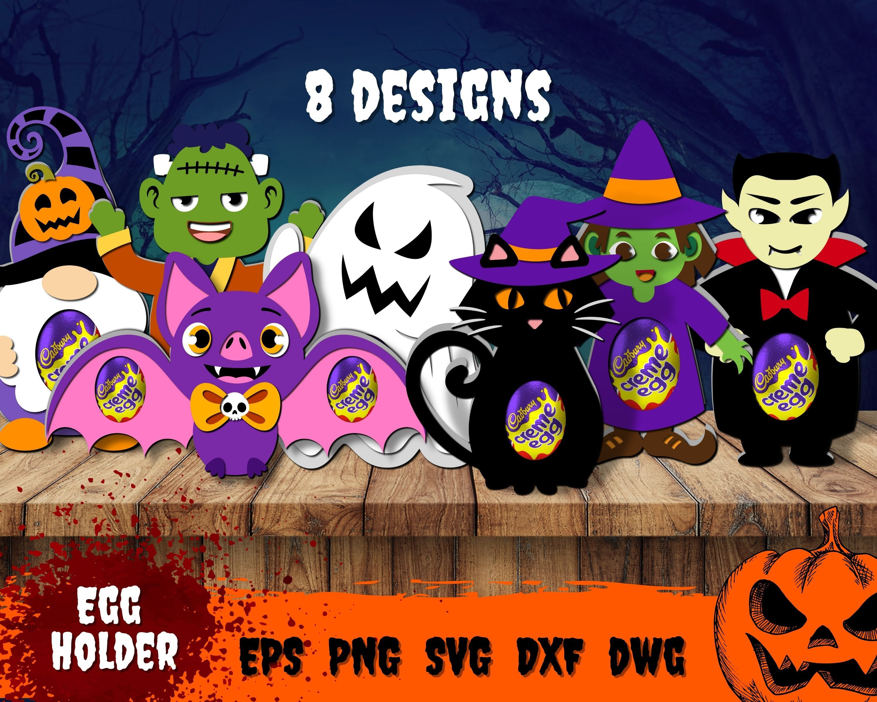Halloween Egg Holder SVG, Day of The Dead Holder, Skeleton, Paper Craft