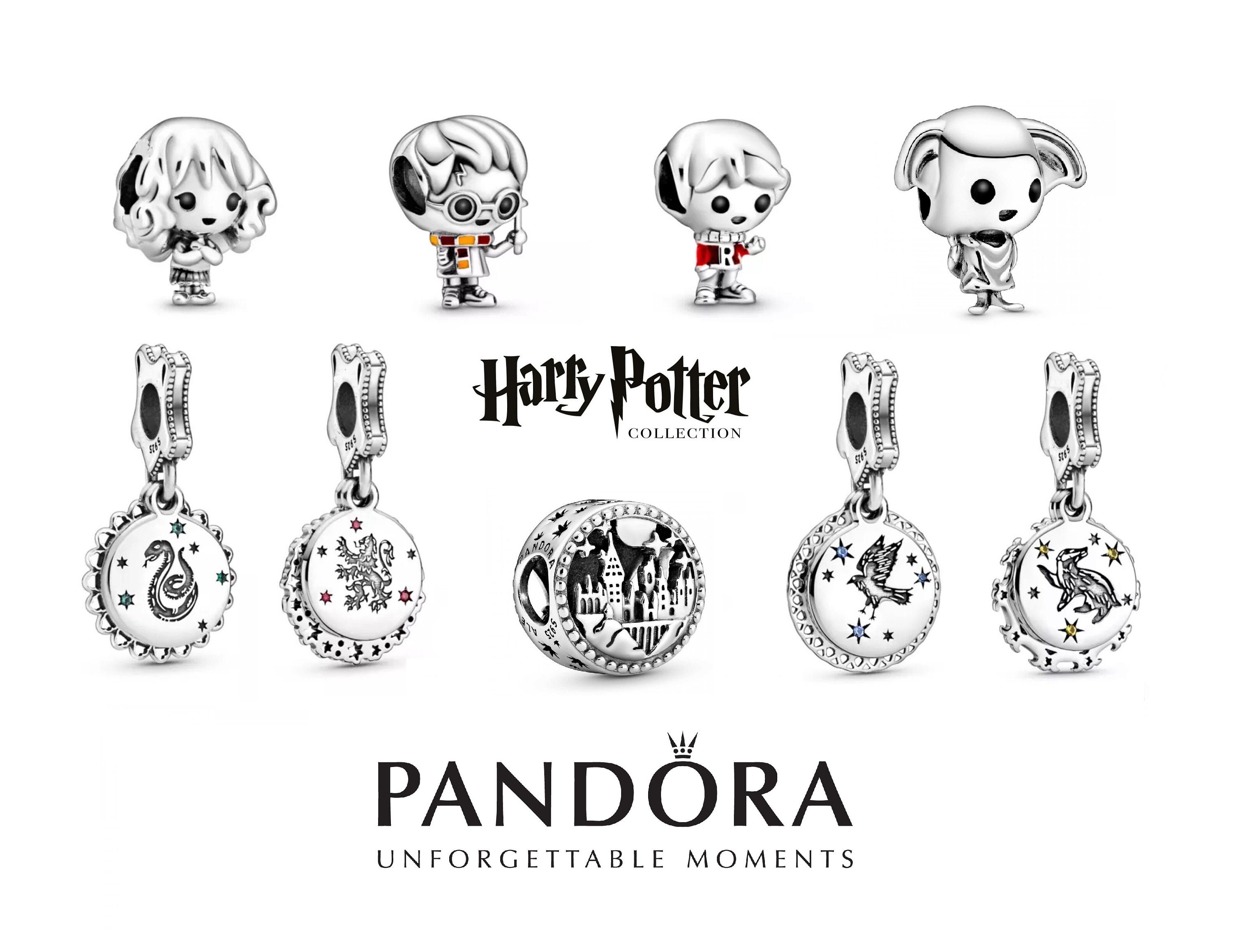 Pandora Harry Potter Collection Charms Silver Bead Charm Etsy UK