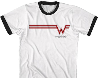 Weezer Ringer T-shirt: 90s Alternative Rock Concert Merch - Etsy