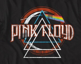 PINK FLOYD Dark Side of the Moon Triangles Adult T-Shirt