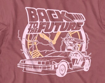 Back to The Future Clocktower Lightning Adult T-Shirt