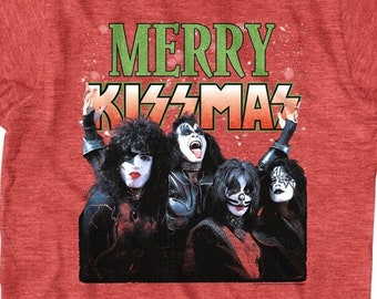 KISS MERRY KISS MAS Tシャツ Vintage Kiss Merry Kissmas 2000 American Rock Band T-shirt X L - Etsy