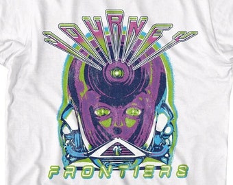 Journey Shirt Neon Frontiers Retro Adult Tees