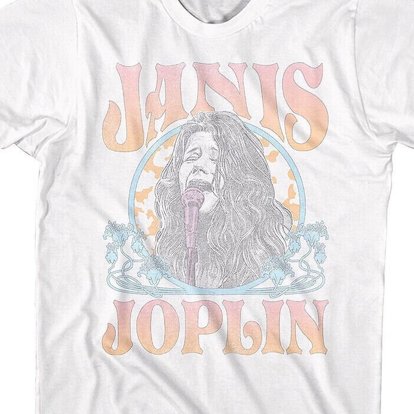 JANIS JOPLIN Live at Woodstock Adult T-Shirt