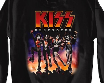 Kiss Destroyer Album Sweater Adult Tees