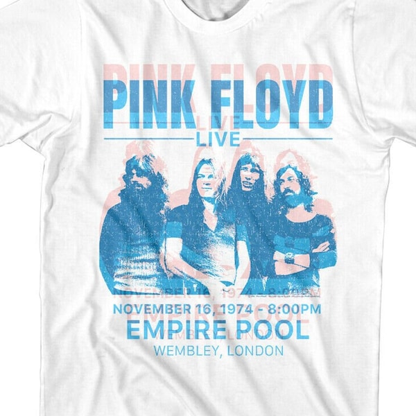 PINK FLOYD Live Wembley London 74 Adult T-Shirt