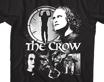 The Crow T-Shirt Movie Montage Brandon Lee Film Graphic Tees