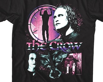 The Crow Shirt Chrome Movie Montage Brandon Lee Film Adult Tees
