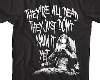The CROW T-Shirt Eric Draven Gothic Movie Retro Adult Tees