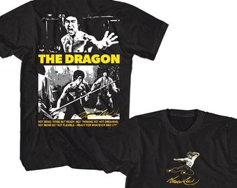 Bruce Lee as The Dragon Shirt Kung Fu Action Movie Tees