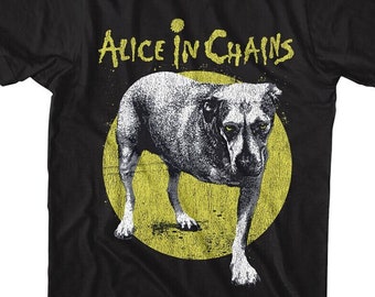 T-shirt Alice In Chains - Design Unplugged Dog - Produit Officiel Rock Off