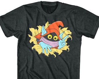 Masters of the Universe Adult T-shirt Orko Ripping Through Graphic Tee 80s Cartoon TV Show Shirt Merch Gift For Him Adult Tees