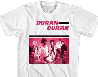 Duran Duran Adult T-shirt 1981 Debut Album Cover Graphic Tee 80s New Wave Pop Music Band Merch Vintage Concert Tour T-Shirt Gift Him