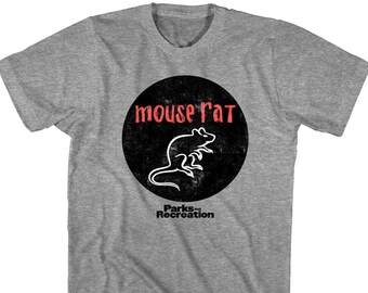 Parks and Recreation Adult T-Shirt Mouse Rat Hole Graphic Tees