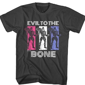 Skeletor Evil to the Bone T-Shirt Havoc Staff Bad Villain Poster Graphic Tee Masters of the Universe Adult Shirt TV Show Merch Adult Tees