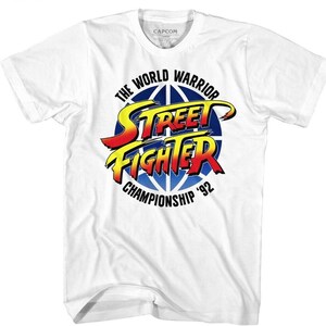 Street Fighter 2 Men's T-shirt World Warrior Championship Street Fighter 2 Men's T-shirt World Warrior Championship