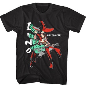 Guilty Gear Adult T-Shirt Strive I-No Guitar Graphic Tees
