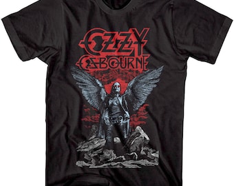 Ozzy Osbourne Dark Angel Men's T Shirt Adult Tees