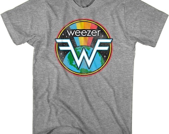 Weezer Space Logo Men's T Shirt Adult Tees