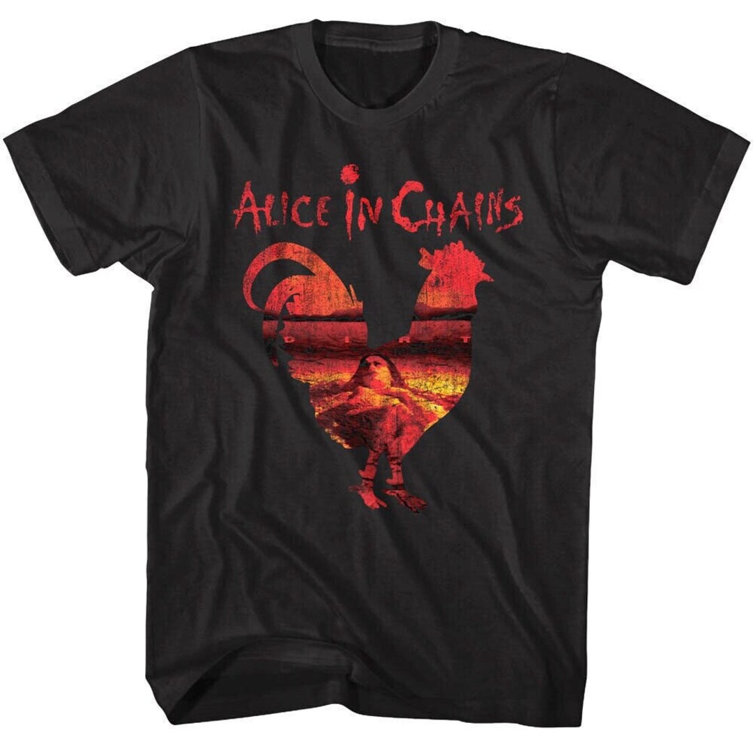 ALICE IN CHAINS T-shirt Rooster Dirt Album Music Band Adult Tees 