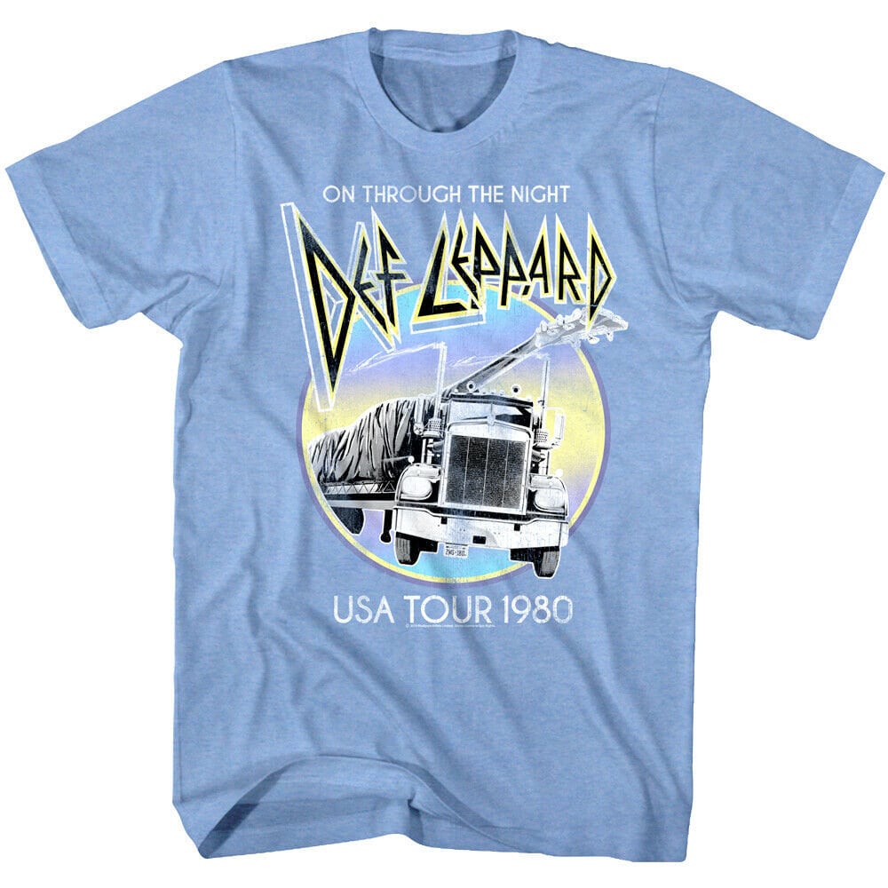 Discover Def Leppard On Through the Night USA Tour 1980 T-Shirt