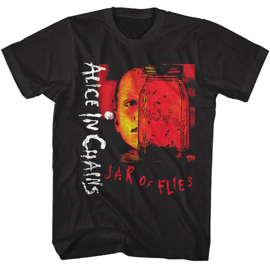 Alice In Chains Jar Of Flies T-Shirt - Official Grunge Band Merch With Album Art (Men's Sizes)