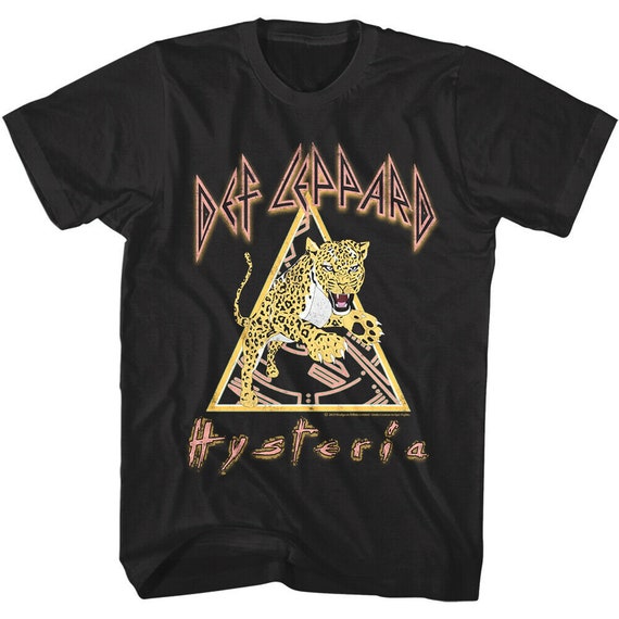 Def Leppard Hysteria Pouncing Leopard Men's T-shirt Adult Tees - Etsy