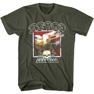 ZZ Top Deguello Album Cover Adult T-Shirt Charcoal