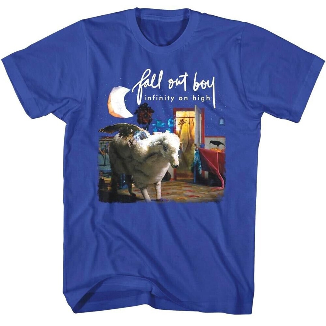 Fall Out Boy サイン入り Tシャツ Infinity on High Fall Out Boy Infinity on High Album Adult T-shirt Flying Sheep