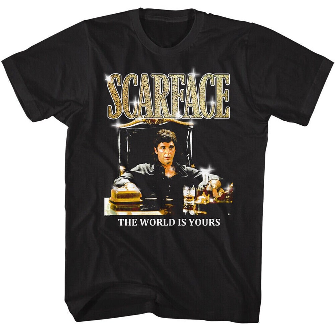 SCARFACE TシャツDELTAタグコピーライト入 激レア SCARFACE オフィシャルヴィンテージ Tシャツ コピーライト 黒