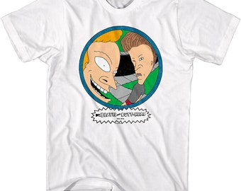 Beavis and Butthead Peep Hole Men's T Shirt Adult Tees