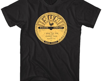 Sun Records Johnny Cash Walk the Line Men's T-Shirt