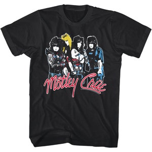 Motley Crue Glam Rock Pop Art Men&#39;s T Shirt Adult Tees