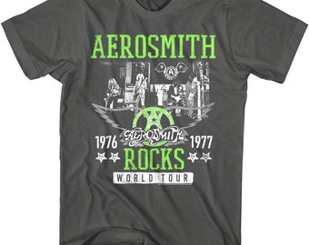Aerosmith T-shirt Get Your Wings US Tour 74 Men's T-shirt Leopard