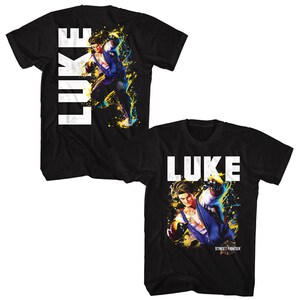 Street Fighter 6 Luke Sullivan Men&#39;s T Shirt Adult Tees