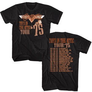 AEROSMITH T-shirt Toys in the Attic Album Tracklist Graphic AEROSMITH T-shirt Toys in the Attic Album Tracklist Graphic