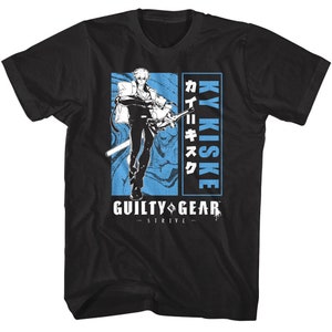 Guilty Gear Strive Ky Kiske Men&#39;s T Shirt Adult Tees