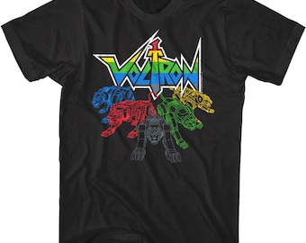 Voltron Lions Ready Men's T Shirt Adult Tees