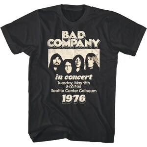 Bad Company Seattle Center Coliseum 1976 Adult T-Shirt