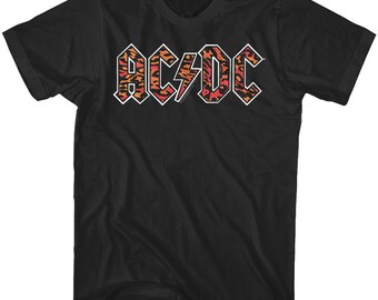 ACDC Men's T-shirt Highway to Hell Neon Graphic Tshirt, AC/DC 1979