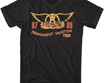 T-shirt Homme Aerosmith - Motif Signatures Et Noël - S à 4XL - Neuf Avec étiquettes