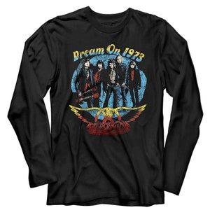 AEROSMITH Dream On Tour 1973 Long Sleeve T-Shirt Adult Tees