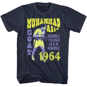 Muhammad Ali Young Man Rumble Adult T-Shirt