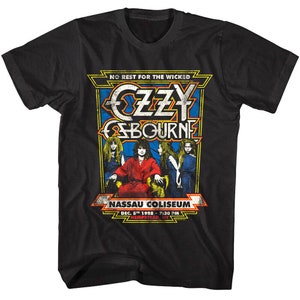 Ozzy Osbourne Nassau Coliseum 88 Men&#39;s T Shirt Adult Tees