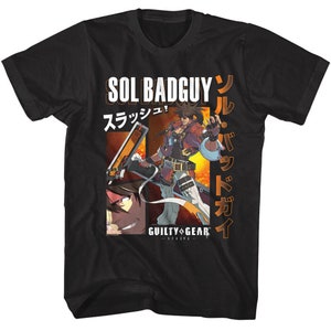 Guilty Gear Strive Sol Badguy Men&#39;s T Shirt Adult Tees